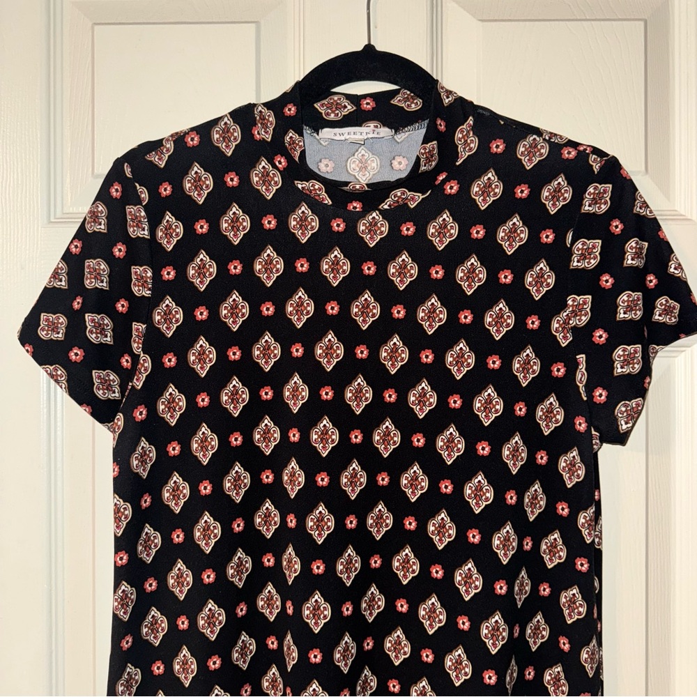 Mock Turtle Neck Autumnal Dress